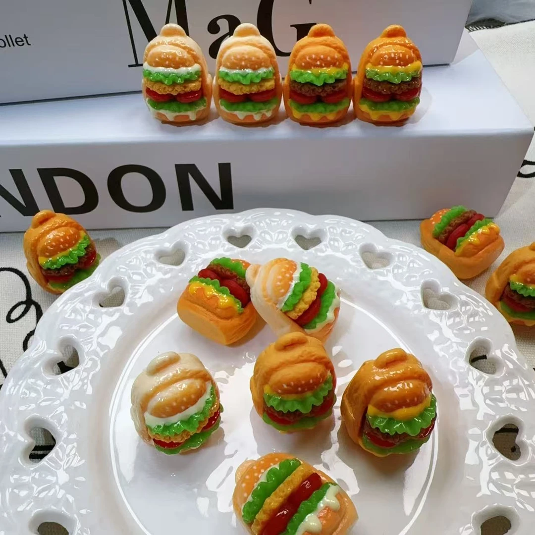 航航妈定制【书包汉堡】，创意diy饰品配饰