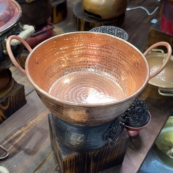 紫铜手工制作小铜锅