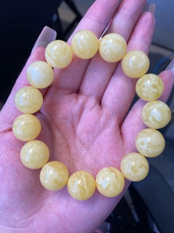 满蜡虎皮妖花圆珠项链14