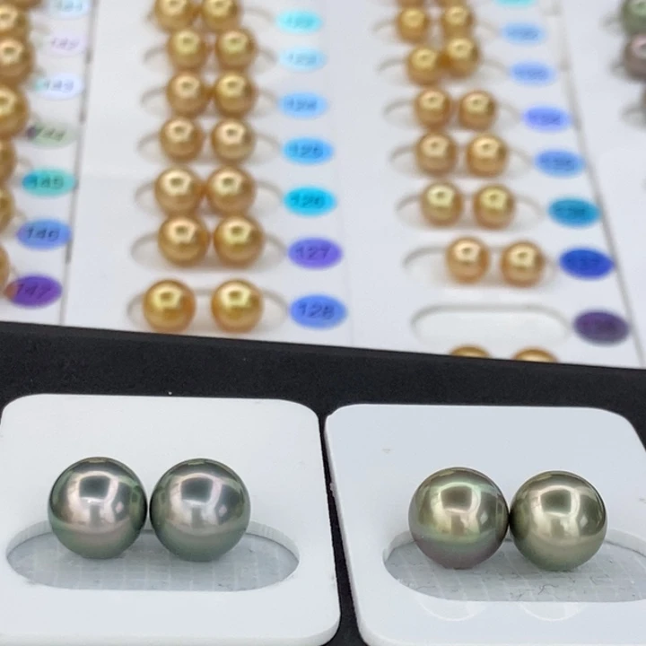 海水珍珠裸珠大溪地9-10正圆