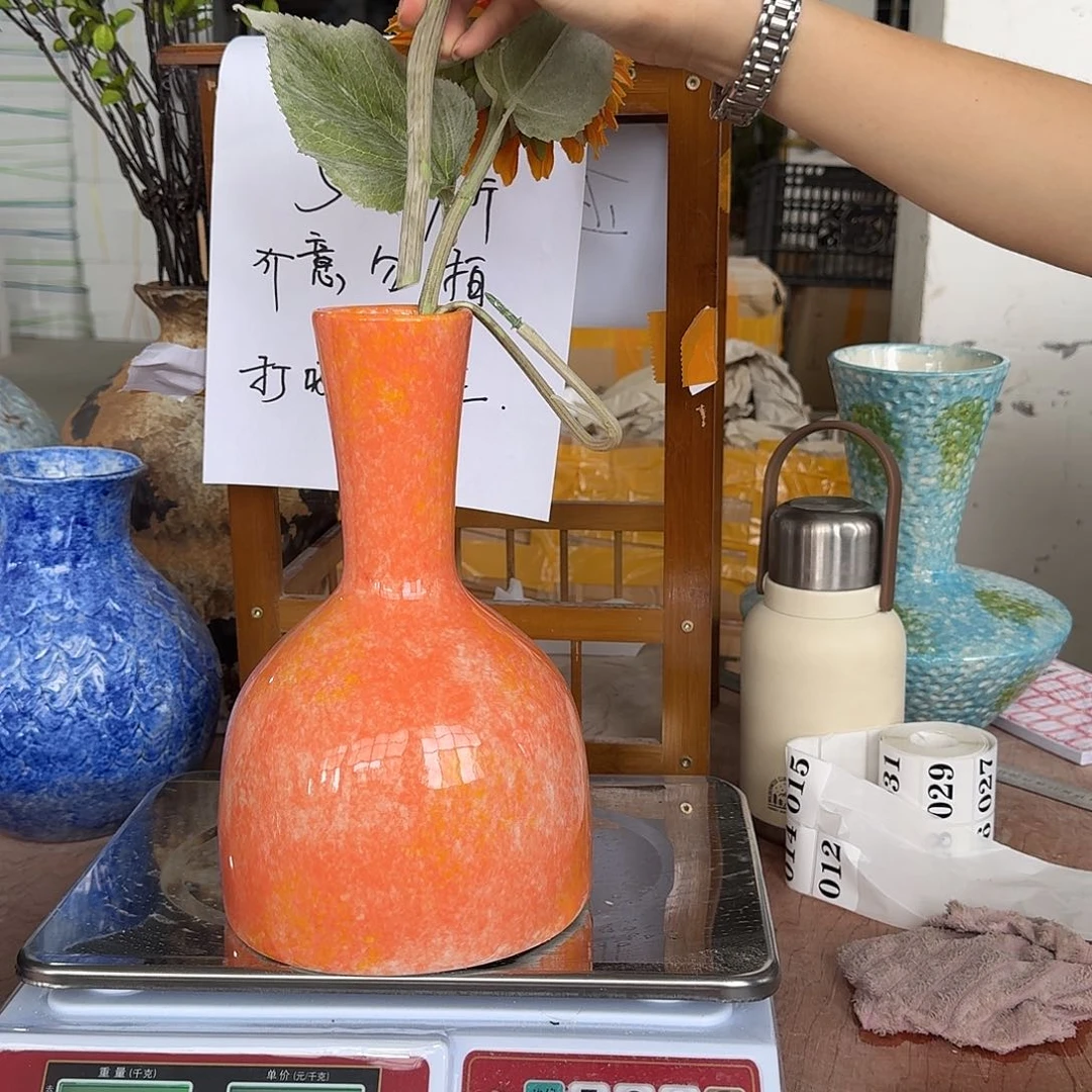 景德镇陶瓷花瓶高27口7