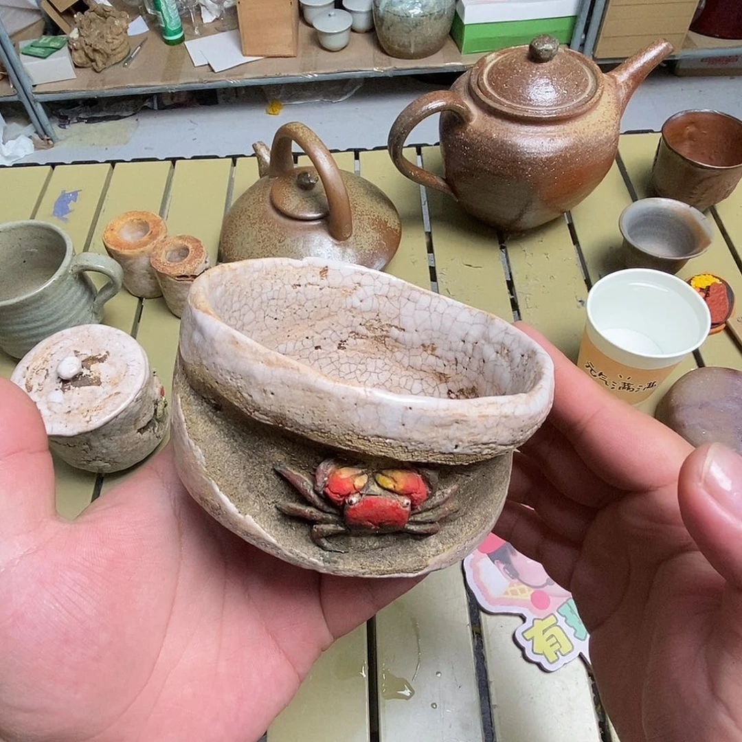 备前烧茶具套装默认微瑕不退不换看好在拍