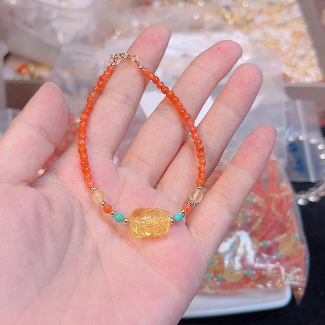 水晶珠宝半成品银S925镶嵌125 。