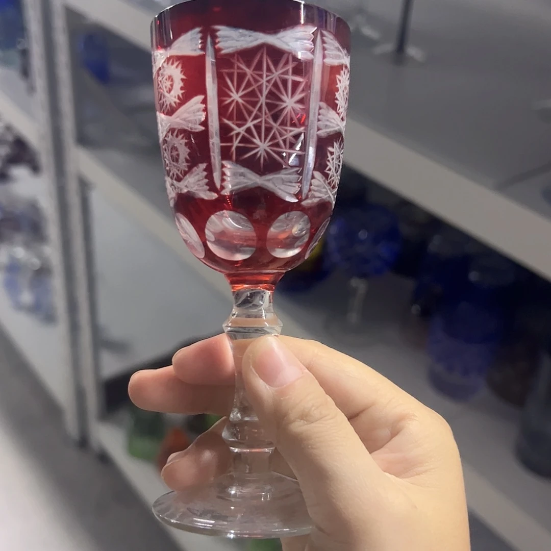 平底款水晶玻璃微瑕一个