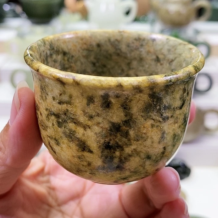 未镶嵌和田玉挂件茶杯100m l