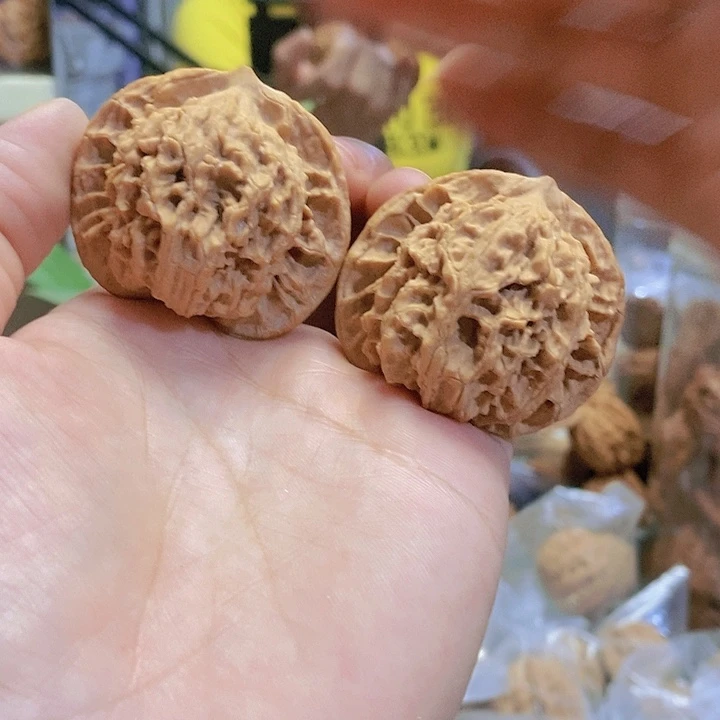 【闪购商品】核桃把件43.5老款狮子头