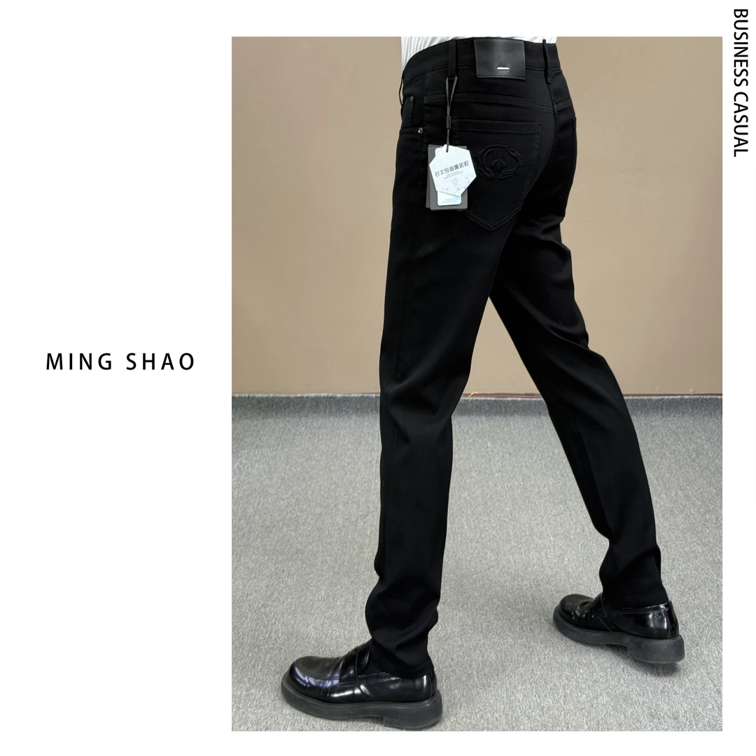 【011】夏季新品男士锁色牛仔裤舒适柔软百搭透气轻薄时尚百搭弹力