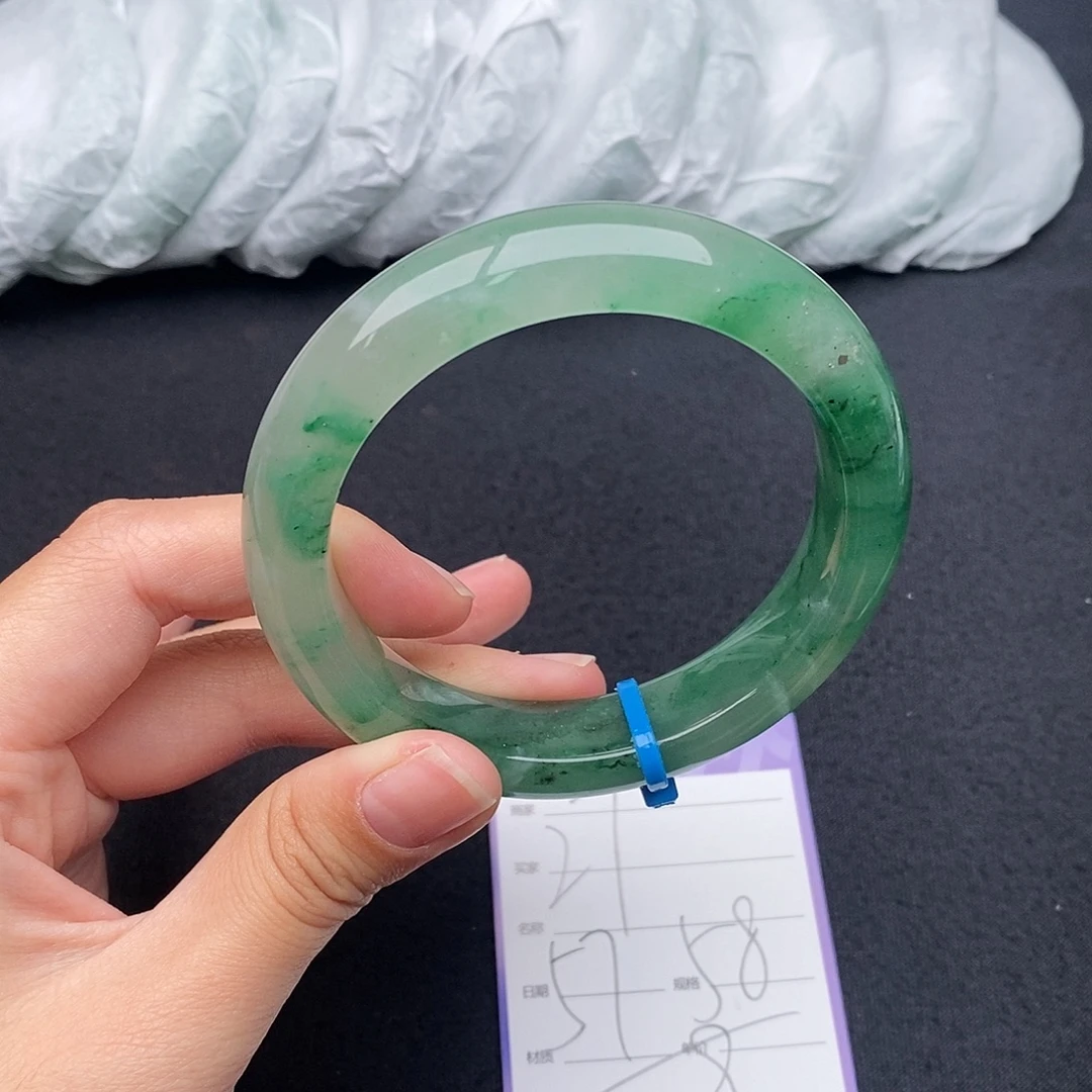 竹牌天然A货非洲翠手镯27
