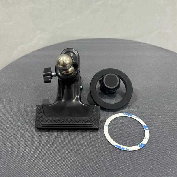 摆摊手机支架桌面手机大力夹云台支架金属懒人直播俯拍360度桌上