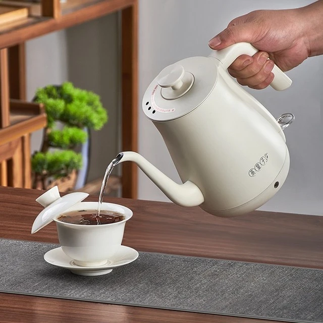 茶皇子细长嘴电热水壶泡茶专用烧水壶家用不锈钢手冲咖啡壶电茶壶