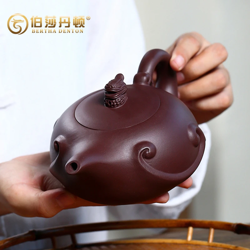 BERTHA DENTON宜兴名家原矿陈腐紫泥紫砂壶手工龙瀛泡茶壶420毫升