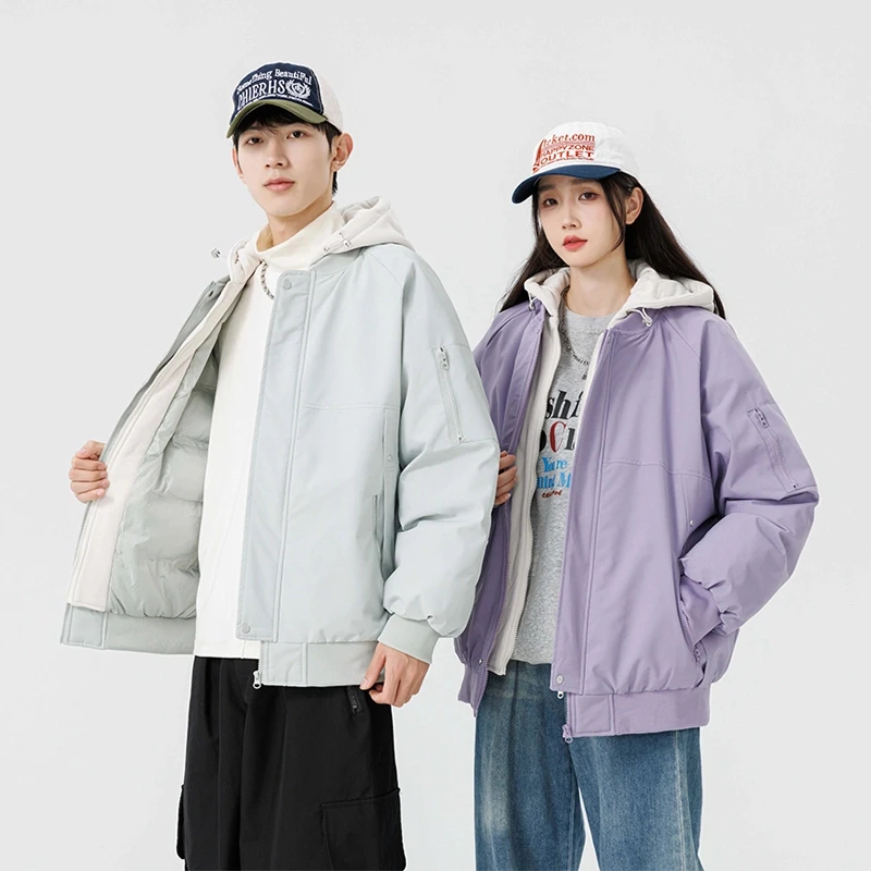 【压胶锁棉工艺+杜邦五防面料】假两件棒球服棉服加厚装备棉服