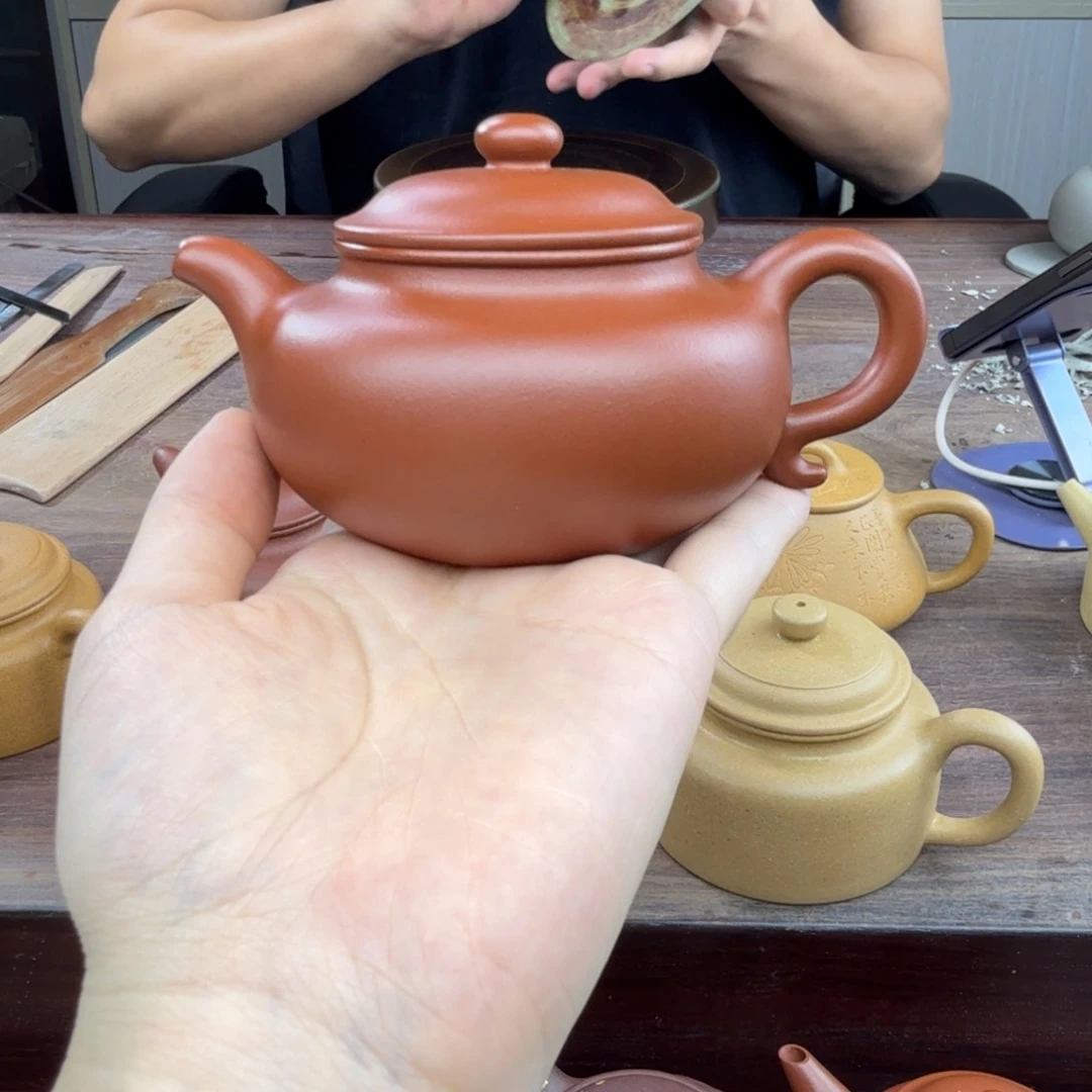 逐*?全手赵庄朱泥生砂仿古170cc