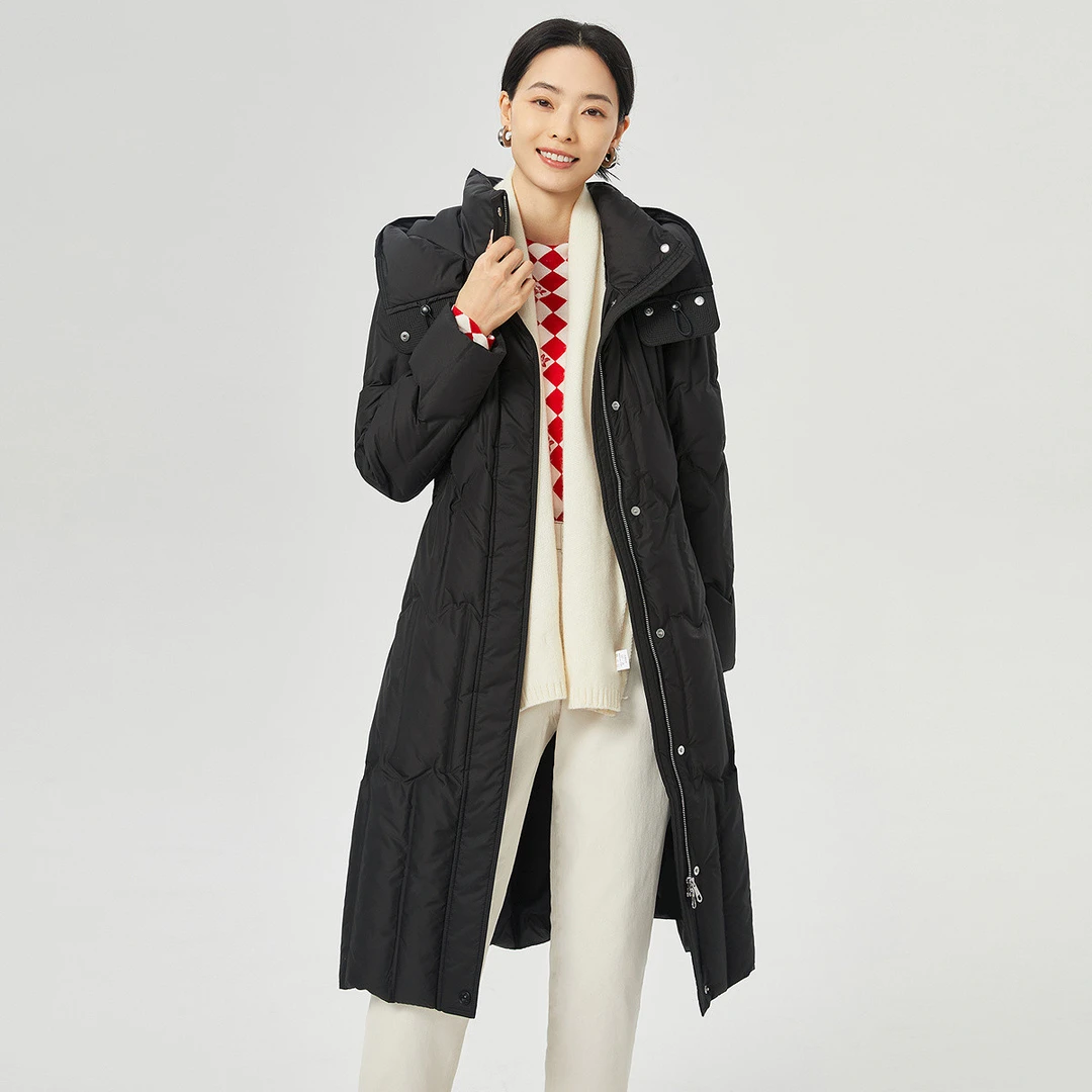 【婷婷专属】【高克重】御寒保暖可拆卸帽子25年冬季羽绒外套女