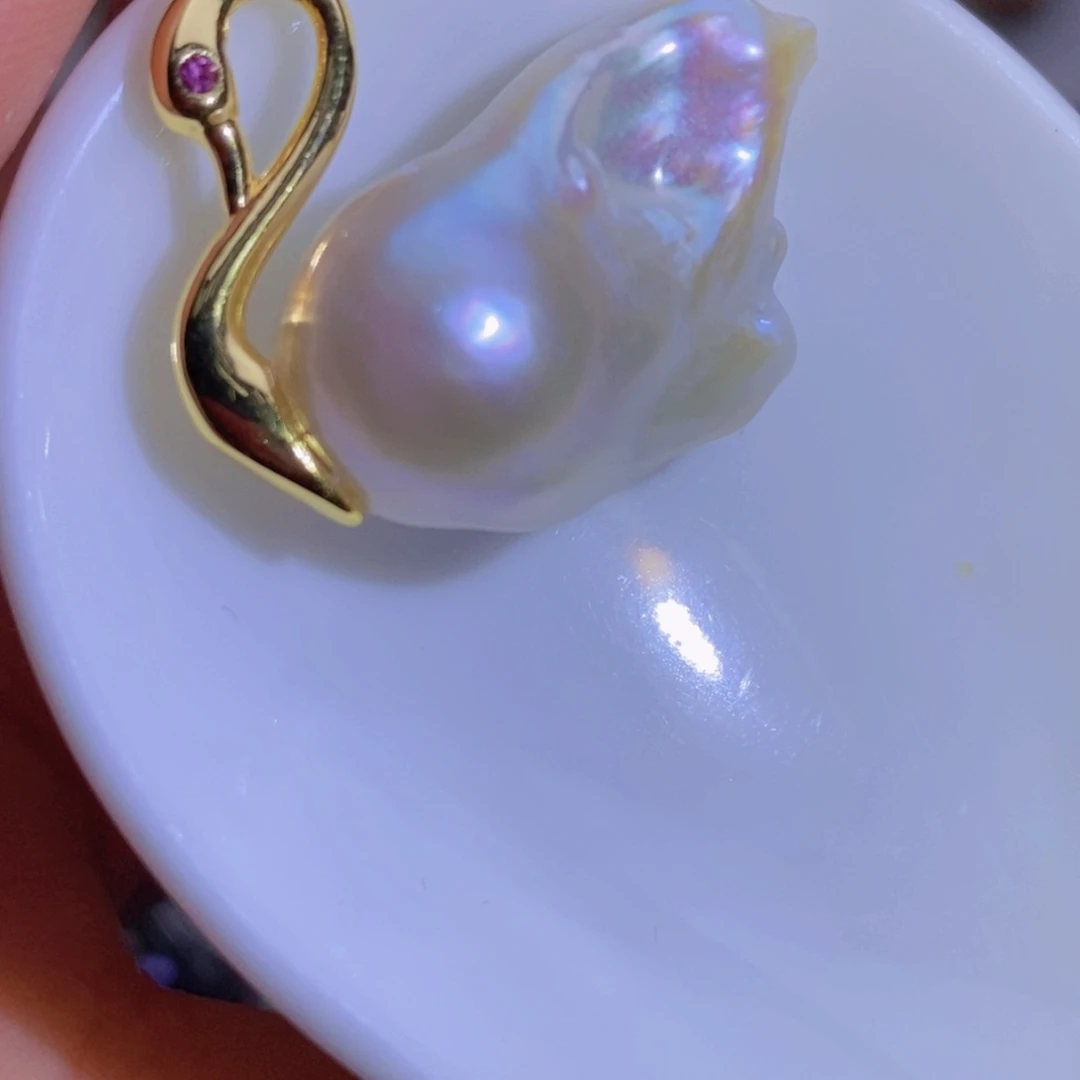 淡水珍珠珍珠银S925镶嵌