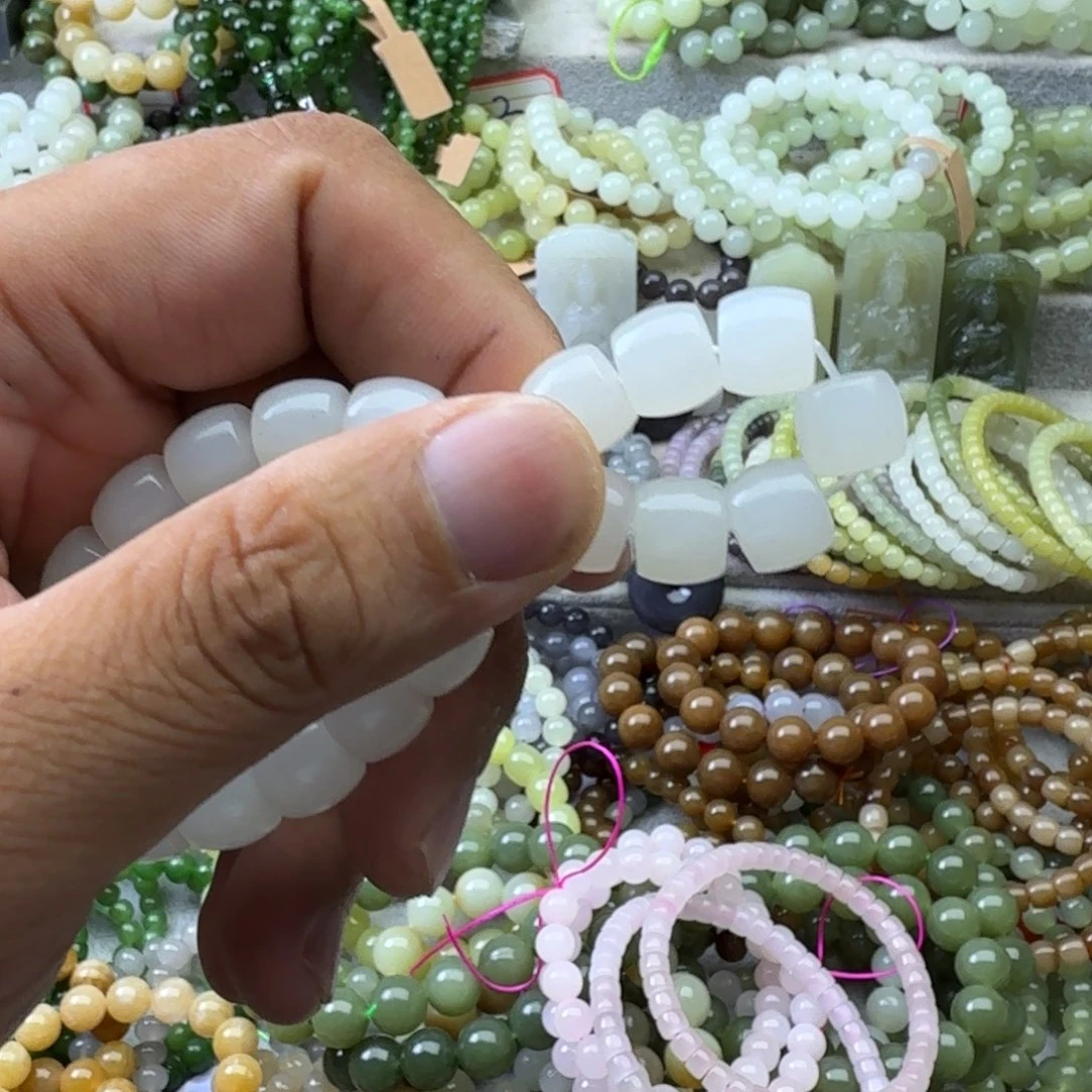 散***乐未镶嵌手串和田玉