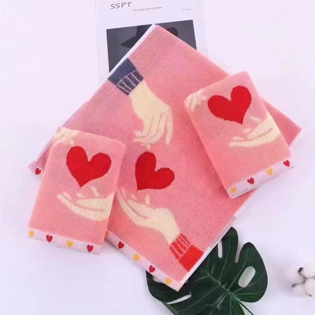 5条装  美女  组合纯棉大毛巾