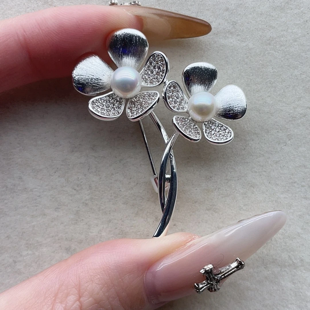 胸针17未镶嵌淡水珍珠