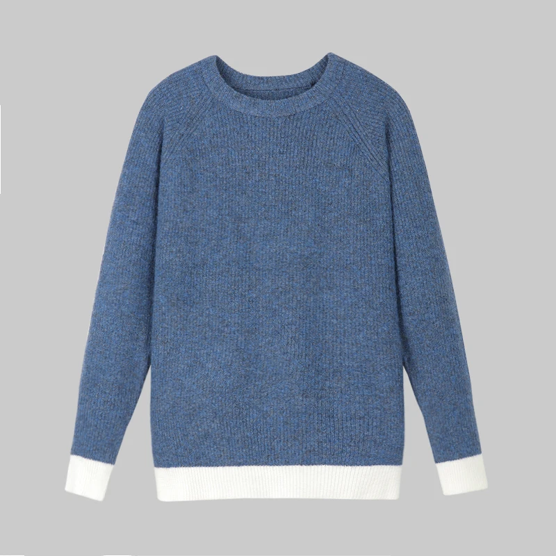 QY42四缝线插色毛衣