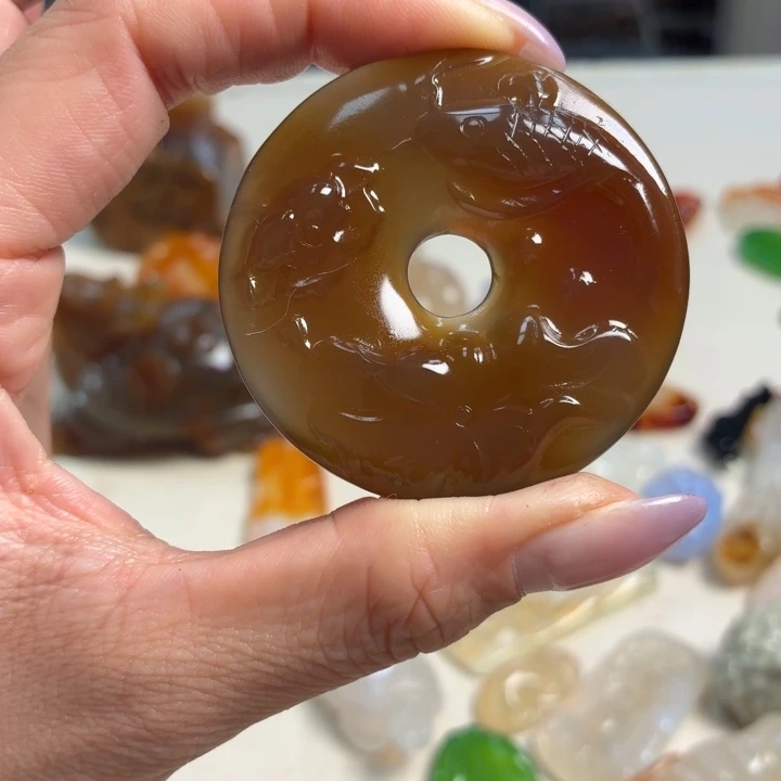 玛瑙/玉髓未镶嵌吊坠(不含链)