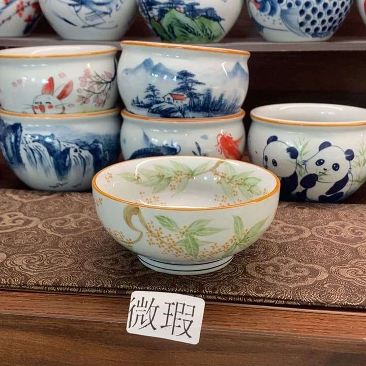 釉下老陶泥手工绘制