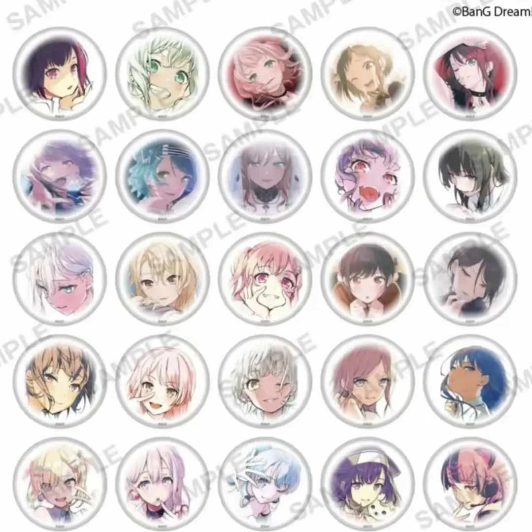 BanG Dream 信泽收插画展 吧唧徽章&明信片