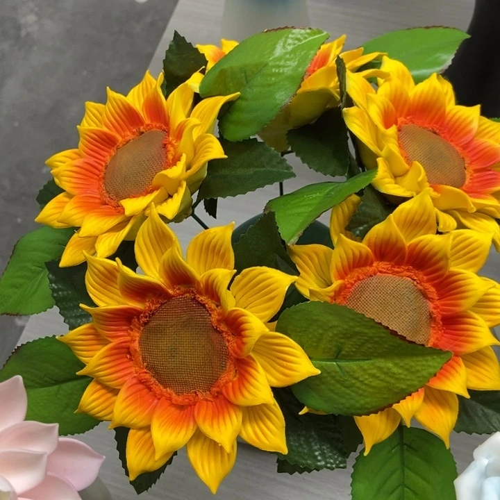 陶瓷手工制作陶瓷花4朵