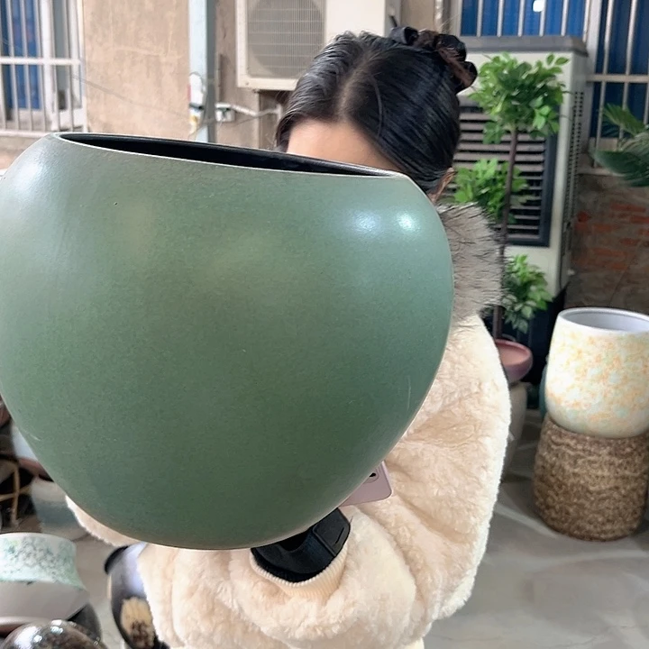 正品口24高27花盆……