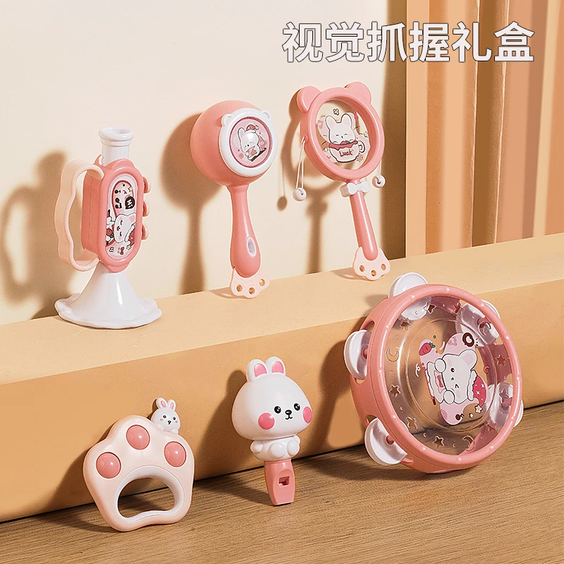 宝宝沙锤益智玩具手摇铃婴儿0-3个月新生儿的拨浪鼓0-1岁儿童礼物