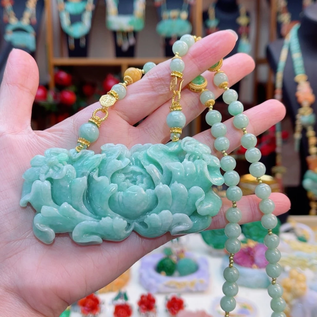 翡翠颈饰合金女****948小时鉴赏期