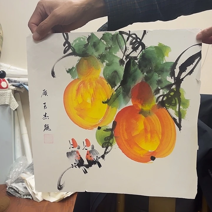 国画幸会在这场大暴雨面前出现你