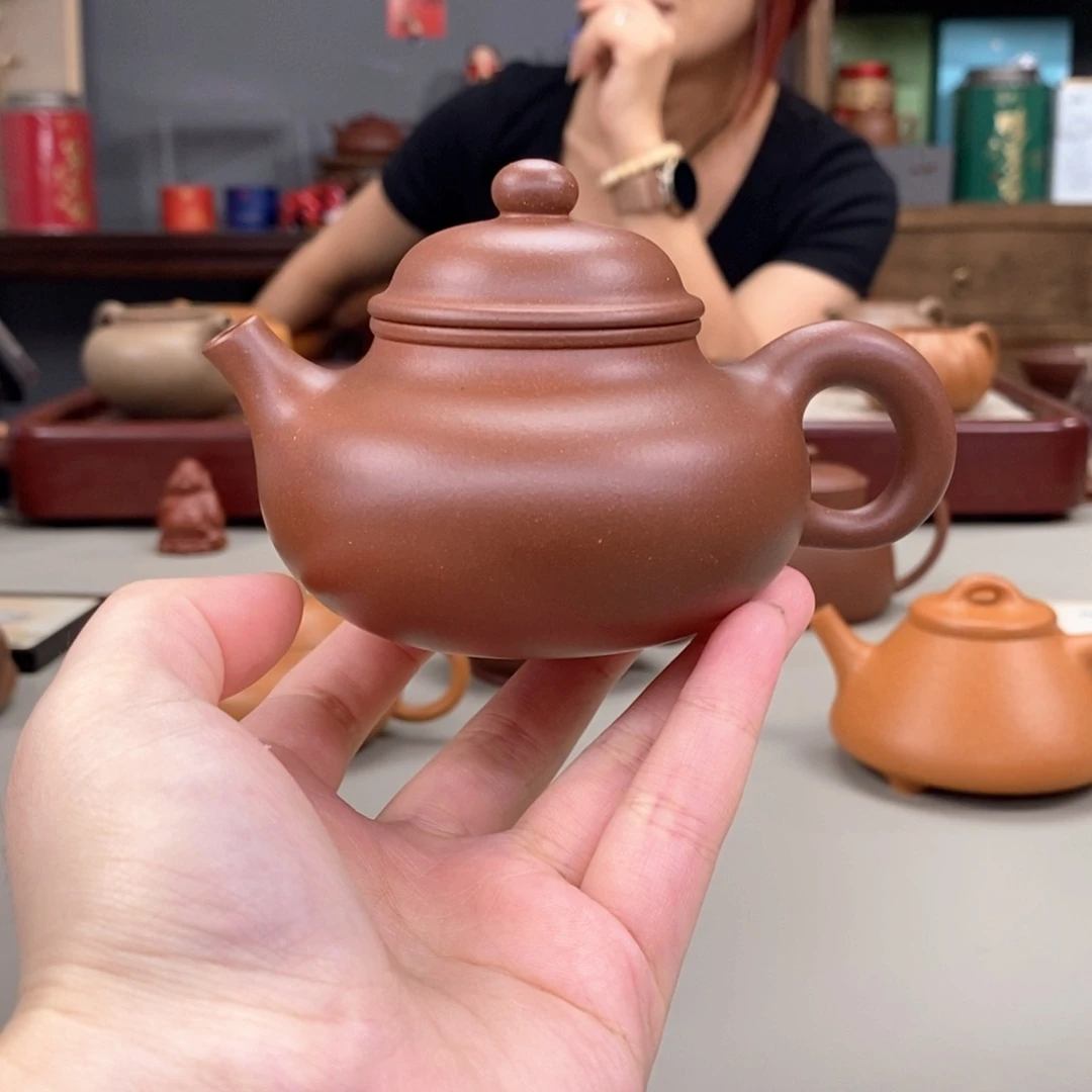 茶壶紫砂中槽青容天半手160cc