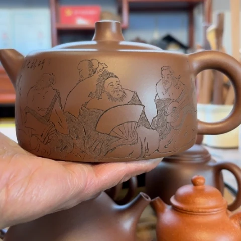 路***过紫砂茶壶宜兴紫砂壶