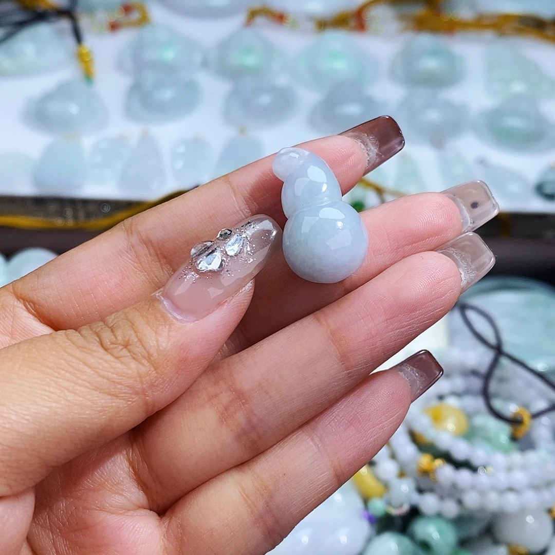 翡翠未镶嵌毛衣链8121