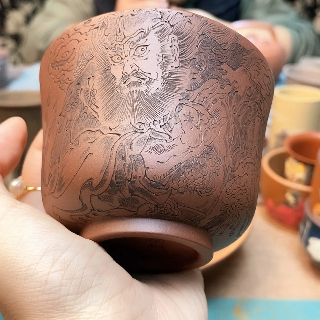 紫砂茶杯宜兴紫砂杯