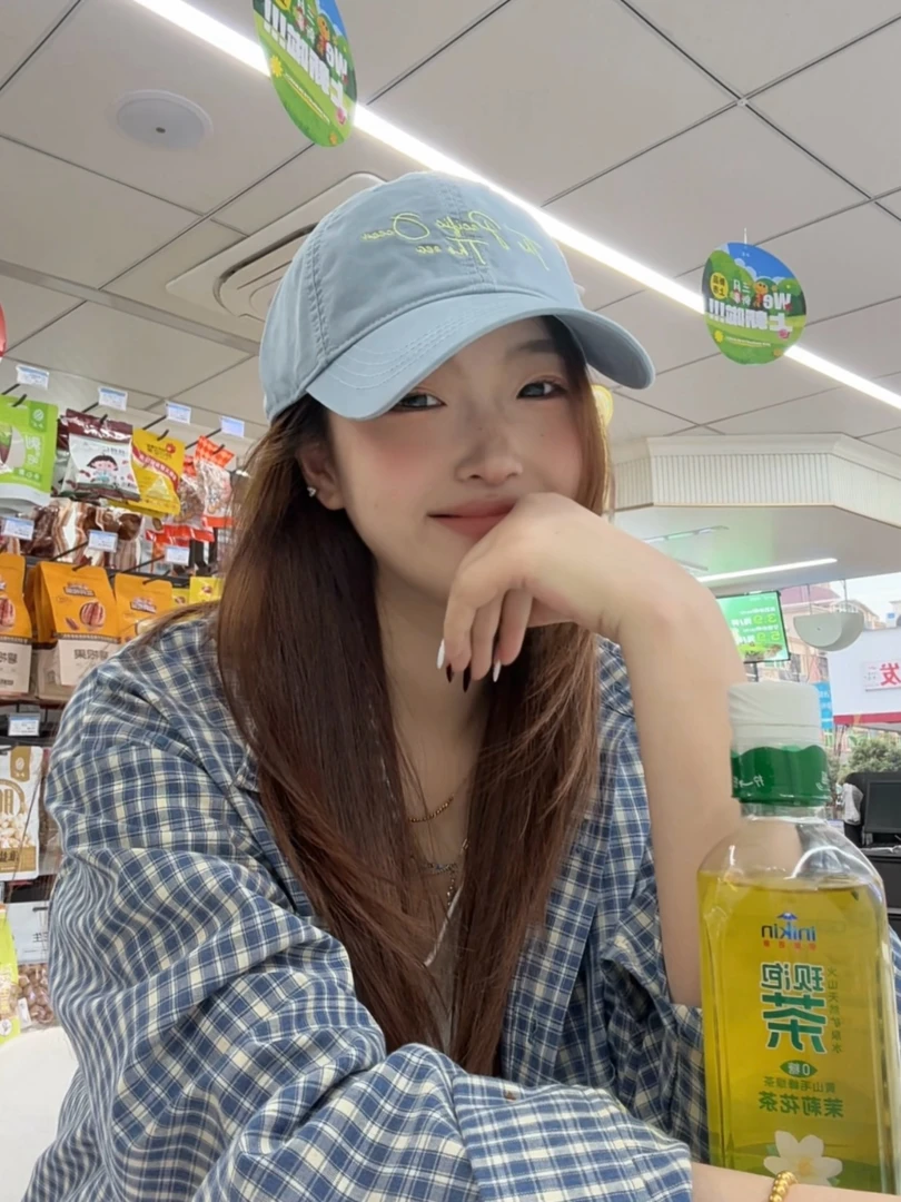 iiu'k新款显白户外宽檐水洗棉鸭舌帽显脸小遮阳透气百搭纯棉韩系