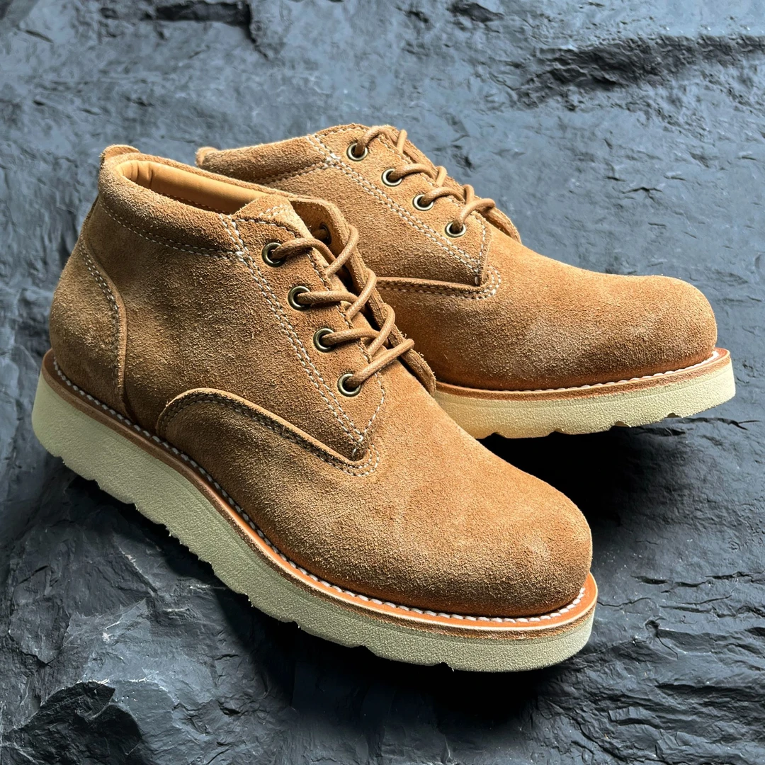 反绒工装短靴复古休闲百搭工装靴经典男士英伦风真皮潮鞋