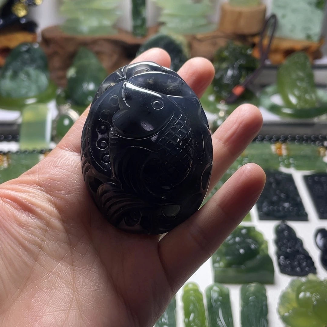 蛇纹石玉未镶嵌手把