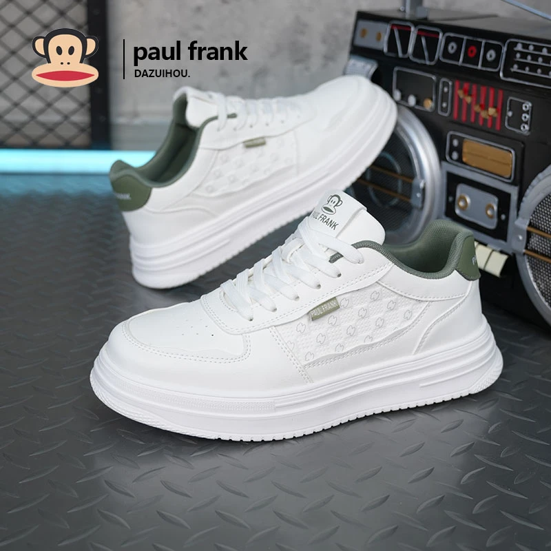 paul frank/大嘴猴【清仓】男款潮流百搭男士厚底休闲板鞋运动白鞋