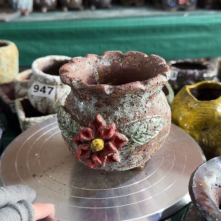 内口9高11粗陶手工