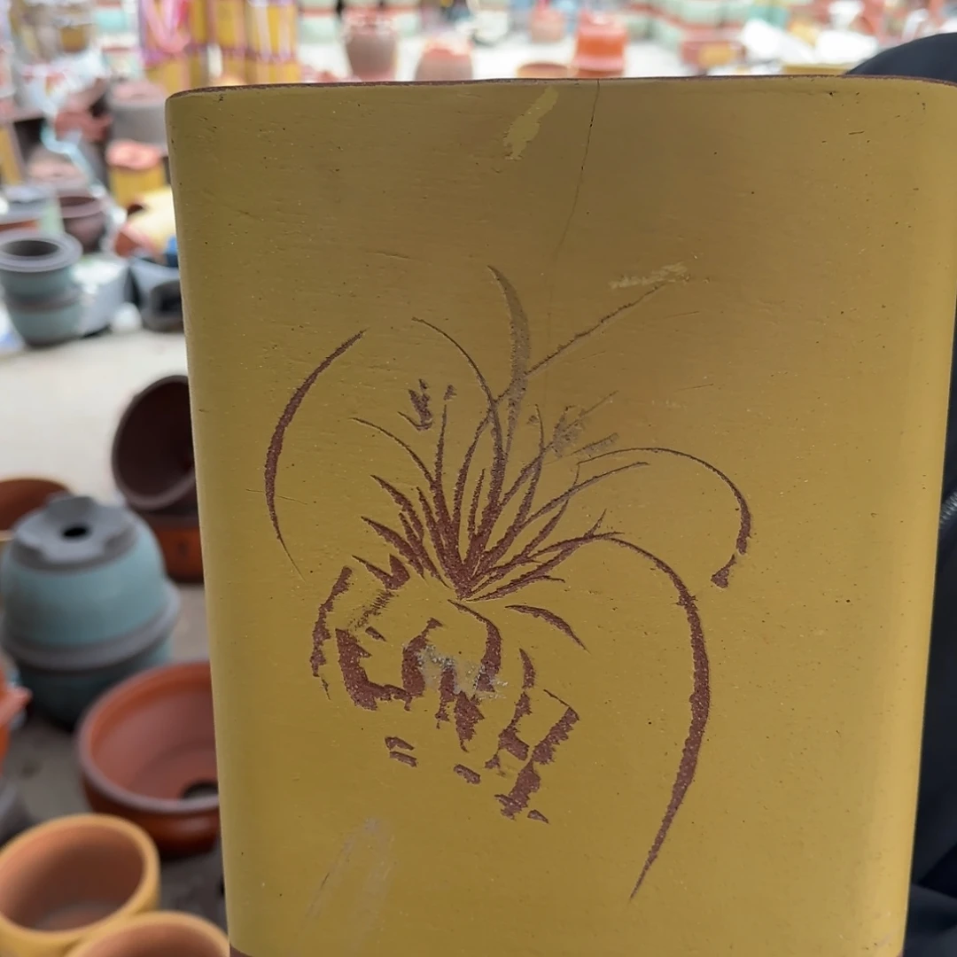 紫砂花盆口径18.26口径