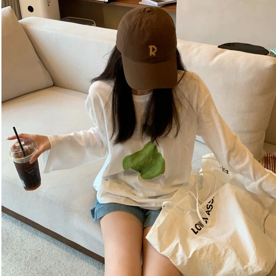 雪花棉防晒衣女夏季薄款冰爽透气宽松圆领长袖t恤外搭防晒罩衫