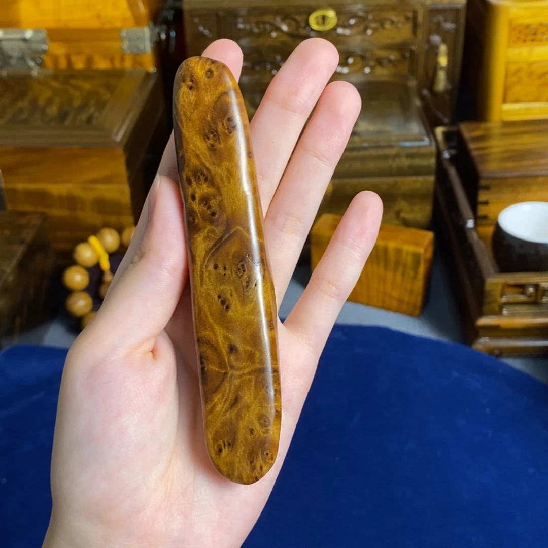 金丝楠小叶桢楠 随形手把件瘤疤纹12cm