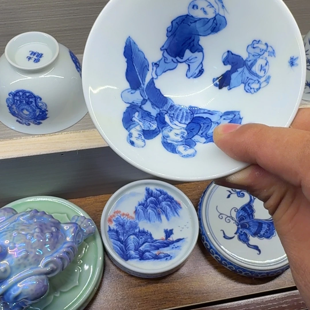 千***然杯子景德镇全手工手绘陶瓷