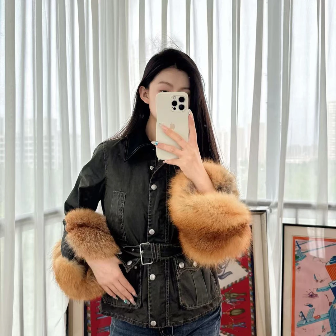 95新 MIU MIU/缪缪 外套军绿色36码/250706VHH7S04