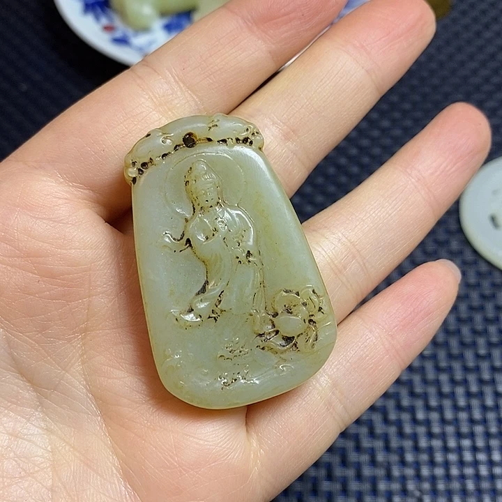 吊坠白玉菩提一一一一一一一一一