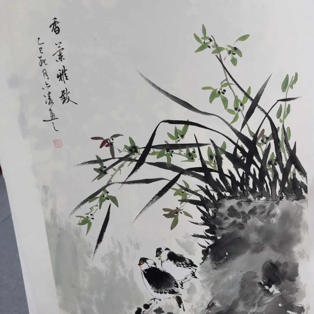 国画国画作品山水花鸟