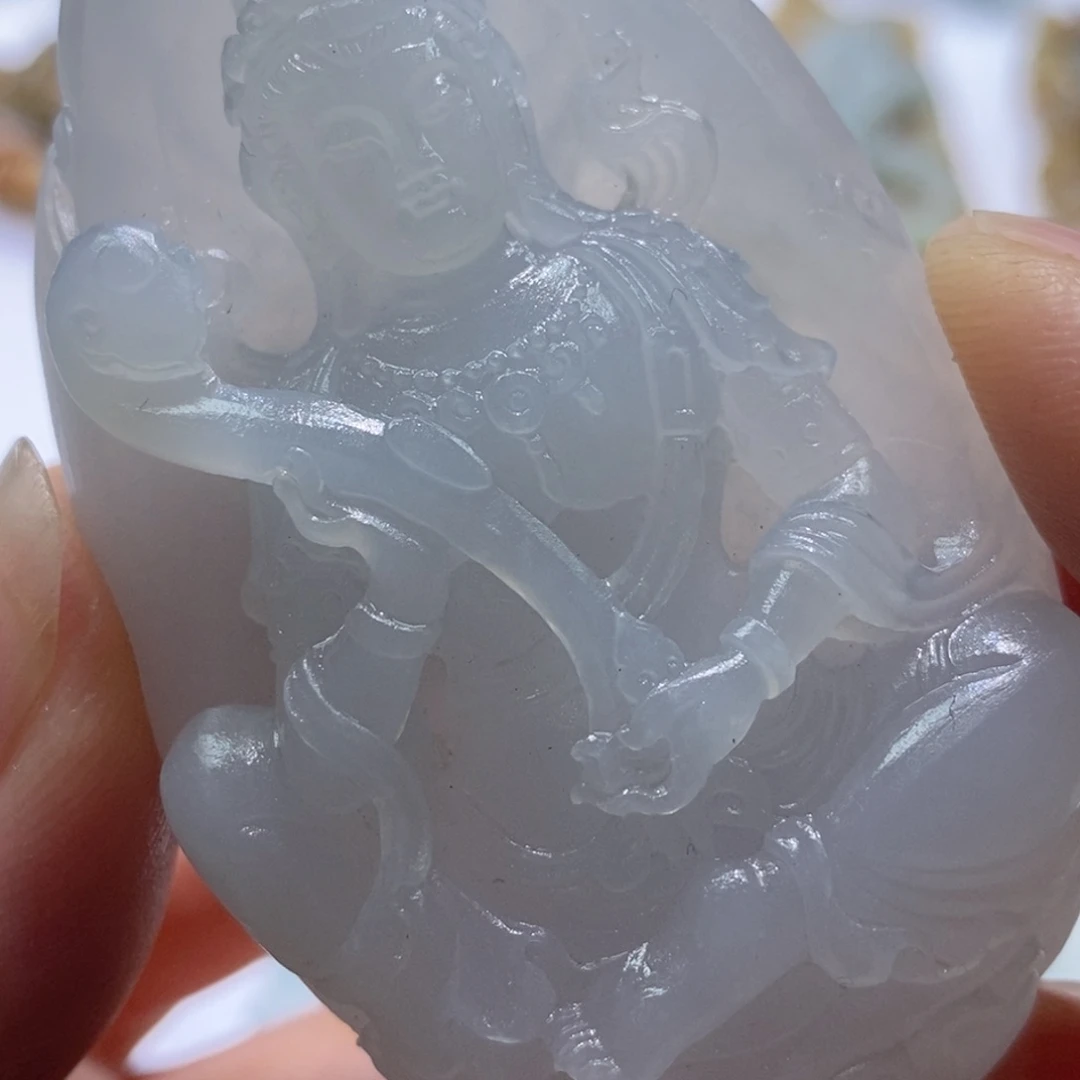 未镶嵌定制翡翠笑**爸毛货