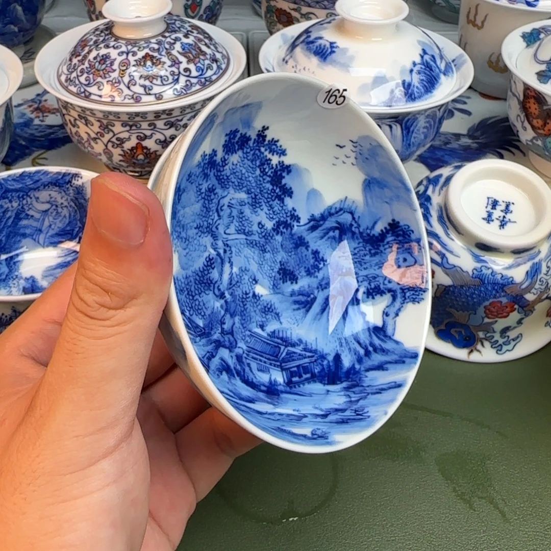 彦祖纯手工手绘茶具165