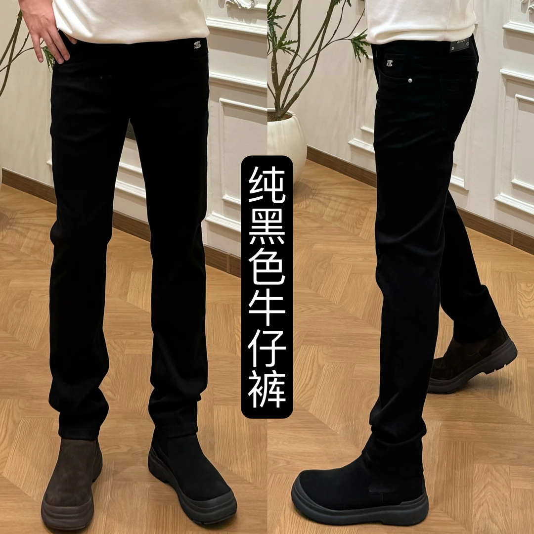【裤子新品】N012男士秋冬“净奢纯黑”简约百搭经典显瘦牛仔裤